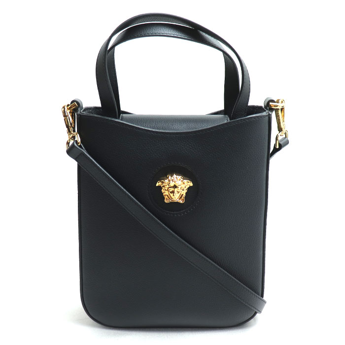 ヴェルサーチ ハンドバッグ エナメル 太陽神 バニティ 黒 パーティーバッグ ヴェルサーチ ハンドバッグ エナメル 太陽神 バニティ 黒