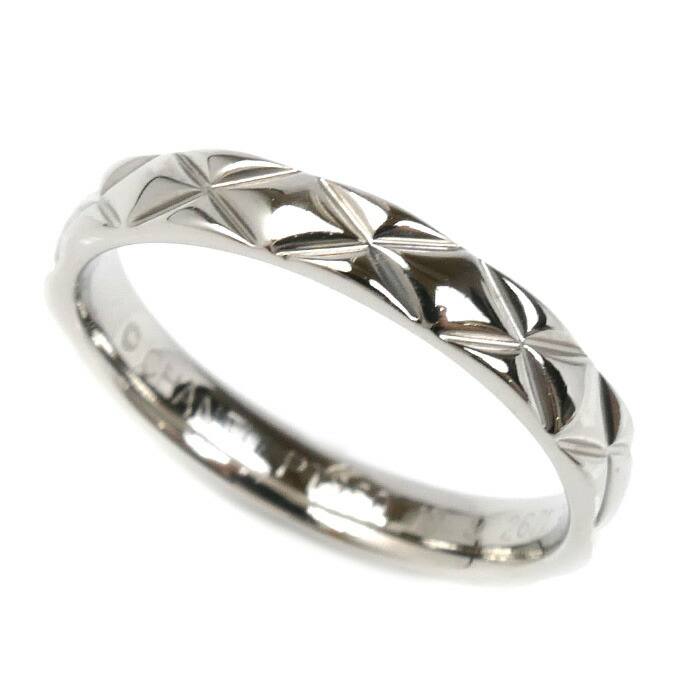 楽天市場】シャネル マトラッセリング 1P ダイヤモンド #52 リング