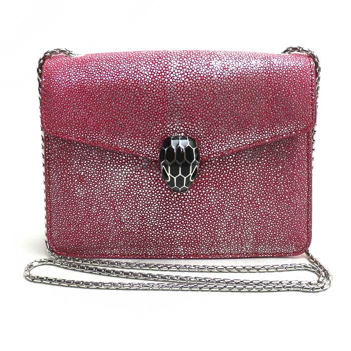 N2137 超美品!! ブルガリ セルペンティ　ショルダーバッグ ミラー付 N2137 超美品!! ブルガリ セルペンティ ショルダーバッグ ミラー