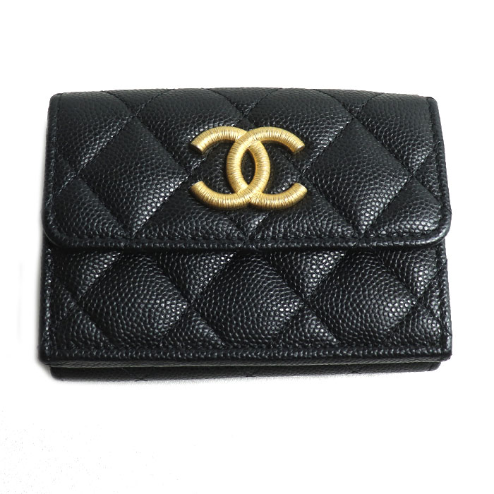 極美品　CHANEL キャビアスキン　三つ折り財布　財布　ココマーク 楽天市場】【財布】CHANEL シャネル マトラッセ ココマーク 3