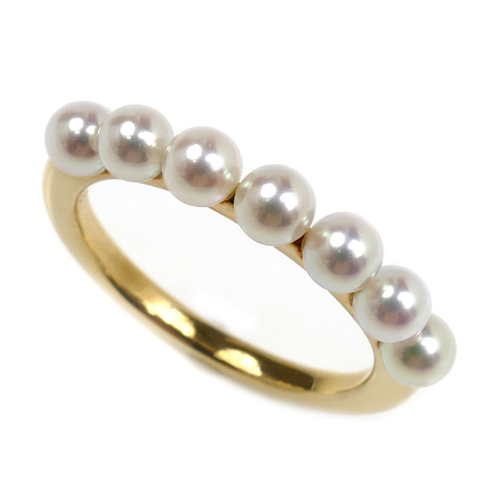 楽天市場】MIKIMOTO ミキモト K18YG イエローゴールド パール リング