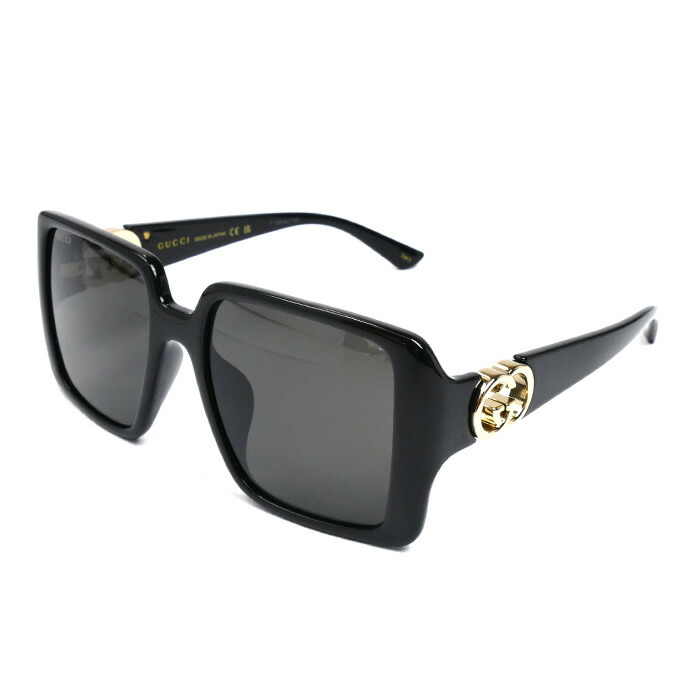 【美品】 GUCCI グッチ サングラス ブラック GUCCI グッチ サングラス GG1140SK レディース スクエア型