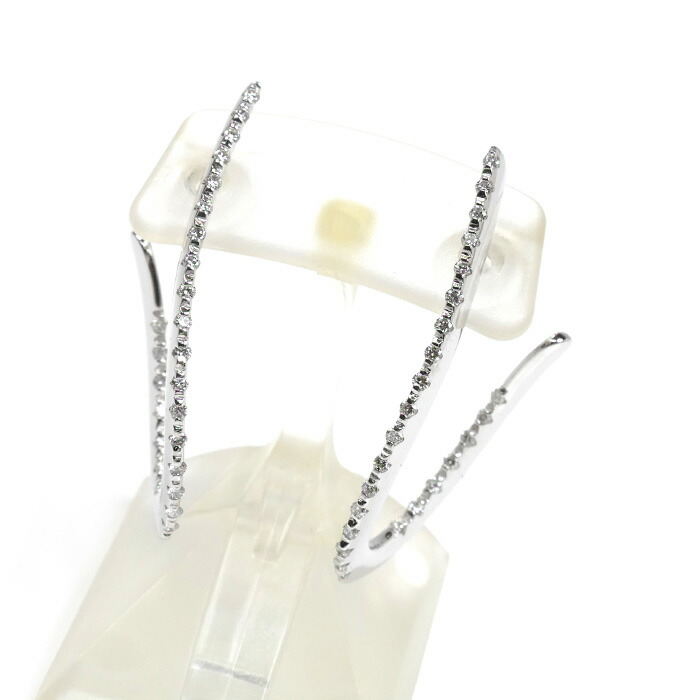 楽天市場】ポンテヴェキオ ピアス レディース K18WG フラワーモチーフ