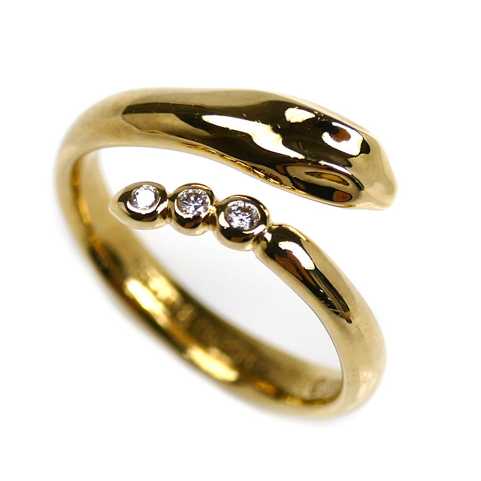 楽天市場】ティファニー スネーク 3P ダイヤモンド リング・指輪 K18