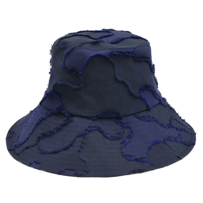 Dior ディオール ロゴ トロッター柄 オブリーク ハット バケットハット ネイビー 01CAM924I130 57 レディース【中古】|古恵良質店