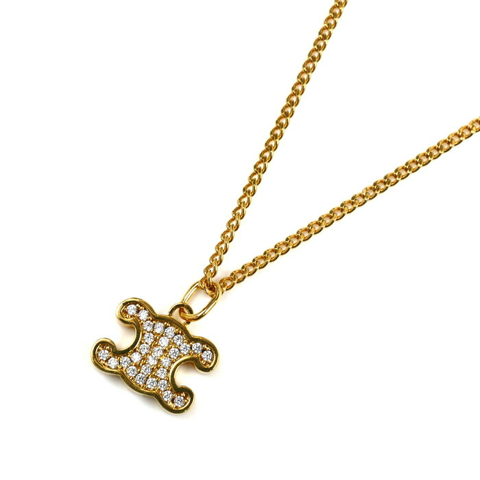 楽天市場】セリーヌ CELINE ネックレス トリオンフ ダブル