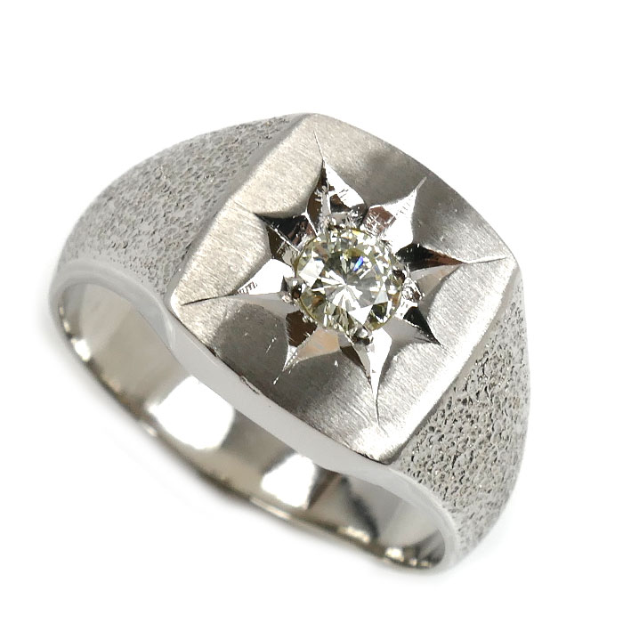 楽天市場】Pt900 プラチナダイヤモンドインダイリング インダイ 印台