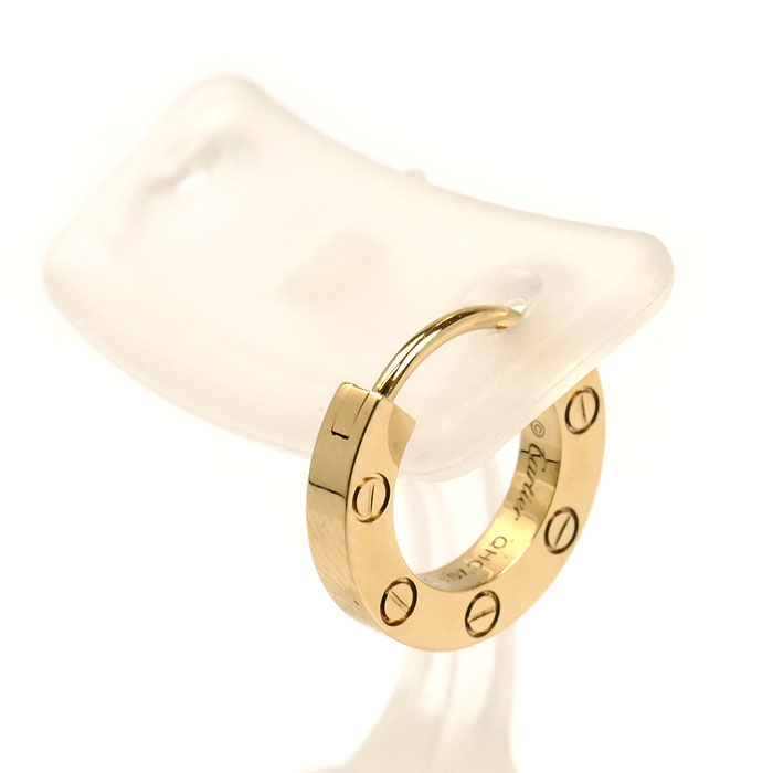 楽天市場】カルティエ Cartier ピアス ラブ シングル B8301421