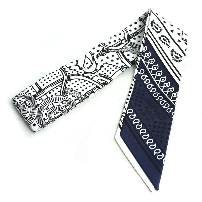 楽天市場】HERMES エルメス ツイロン ツイリー ロングスカーフ リボン