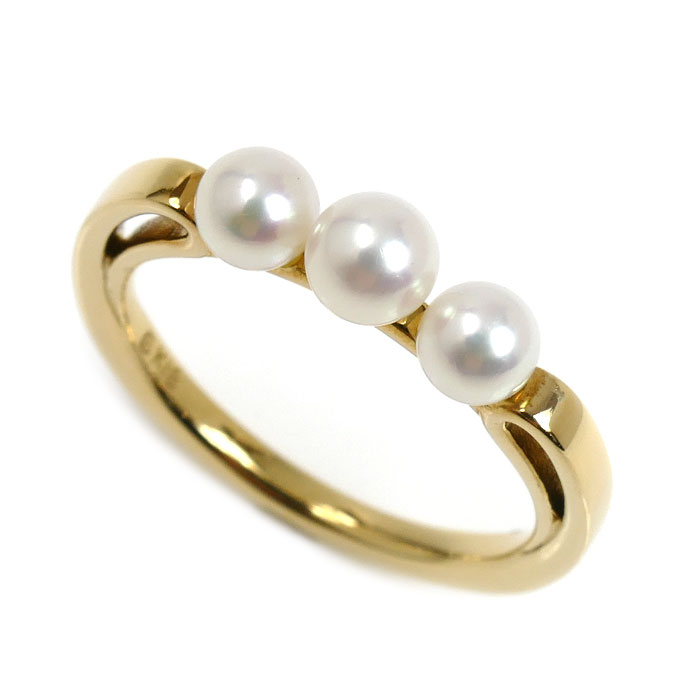 楽天市場】MIKIMOTOミキモト PR-1426K K18YG ベビーパール リング10号