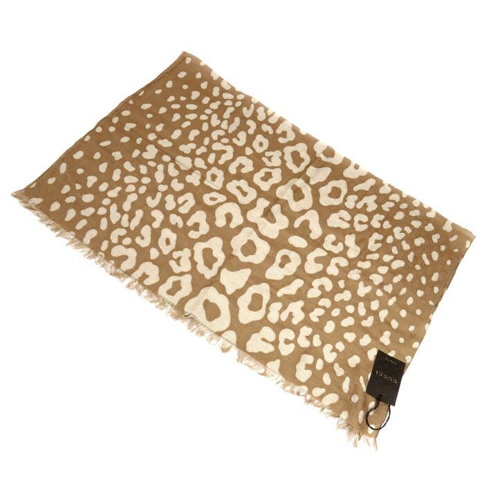 楽天市場】送料無料 GUCCI グッチ ストール レオパード GG柄 3253383