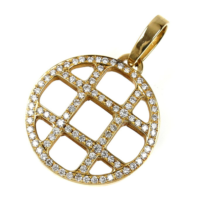 K18YG イエローゴールド ペンダントトップ ダイヤモンド1.08ct 8.8g ユニセックス【中古】｜古恵良質店 125,000円