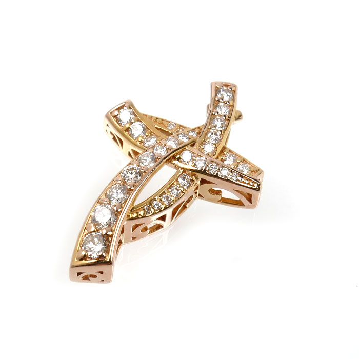 ゆきざき K18PG ピンクゴールド ル・ペティットマン ペンダントトップ ダイヤモンド0.30ct 1.8g Sサイズ レディース【中古】