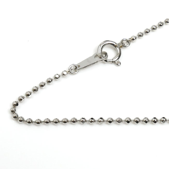 Pt850プラチナ ネックレス ボール 4.2g 40cm レディース【中古】|古恵良質店