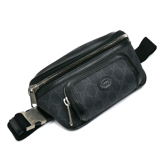GUCCI グッチ インターロッキングG  上半身御徒面子 黒いこと 682933 メンズ【中古】【美品】