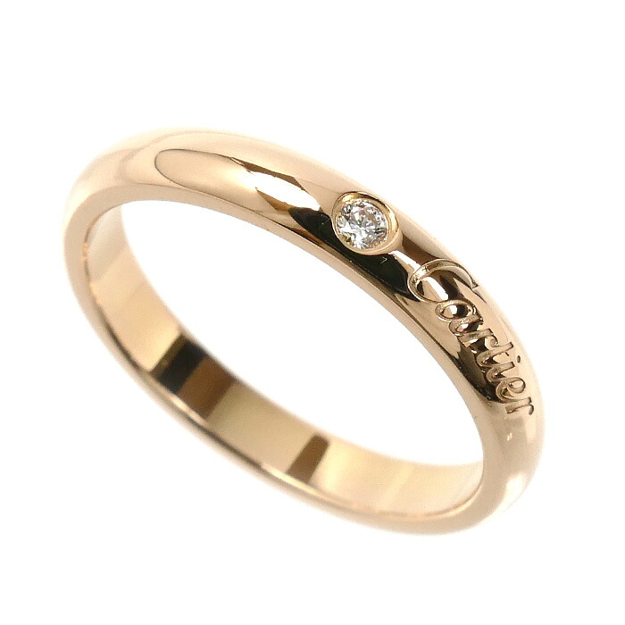 CARTIER カルティエ K18PG ピンクゴールド C ドゥ カルティエ 1P ダイヤ リング・指輪 B4232351 ダイヤモンド 11号 51 3.3g レディース【中古】【美品】