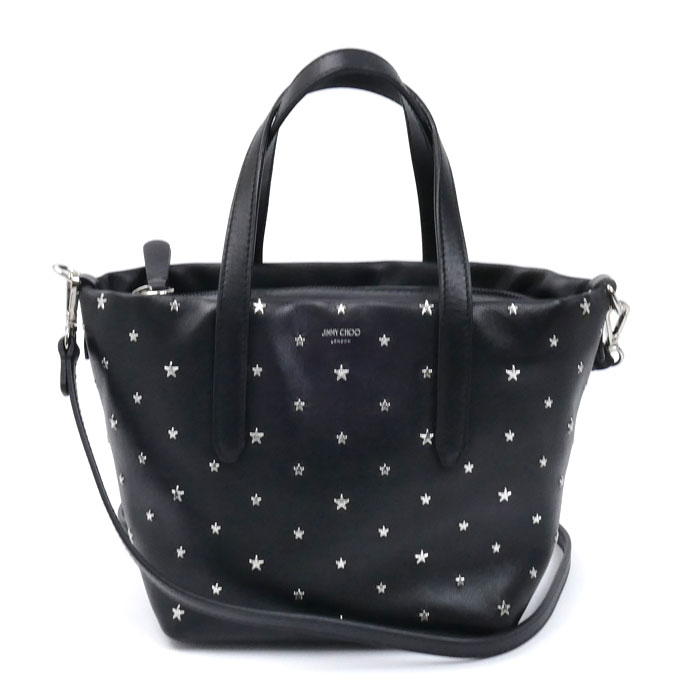 JIMMY CHOO ジミーチュウ ミニ ピムリコ 2Wayショルダーバッグ ブラック レディース【中古】【美品】｜古恵良質店 35,750円