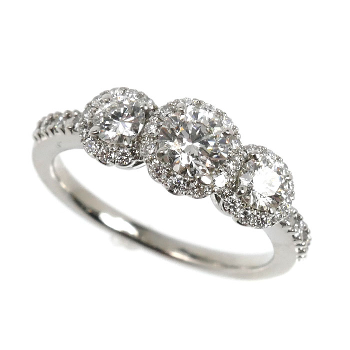 STAR JEWELRY スタージュエリー Pt950プラチナ リング・指輪 1PR0416 ダイヤモンド0.274ct/0.43ct 7号 4.2g レディース【中古】【美品】|古恵良質店
