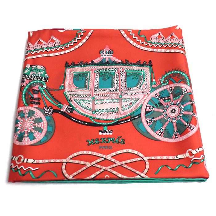 HERMES エルメス カレ90 Paperoles スカーフ レディース【中古】