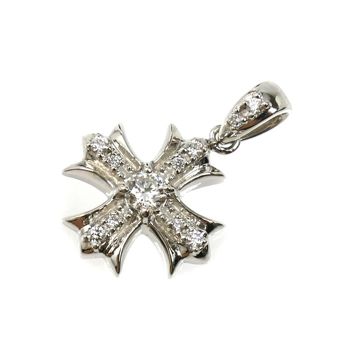 ゆきざき Pt900プラチナ レガリア クロス ペンダントトップ YMR16.12.2.5 ダイヤモンド0.20ct 3.5g ユニセックス【中古】 60,500円