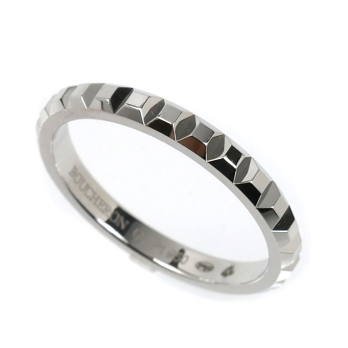Boucheron ブシュロン Pt950プラチナ クルド光の都市 並み並み 輪っか・指環 JAL00109 19.5号 60 5.7g ユニ一発やる【中古】【美品】