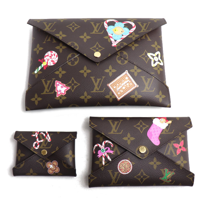 LOUIS VUITTON ルイ・ヴィトン ポシェット キリガミ モノグラム 赤銅色 M12203 クリスマス押さえる ヴィヴィエンヌ レディース【中古】【美品】
