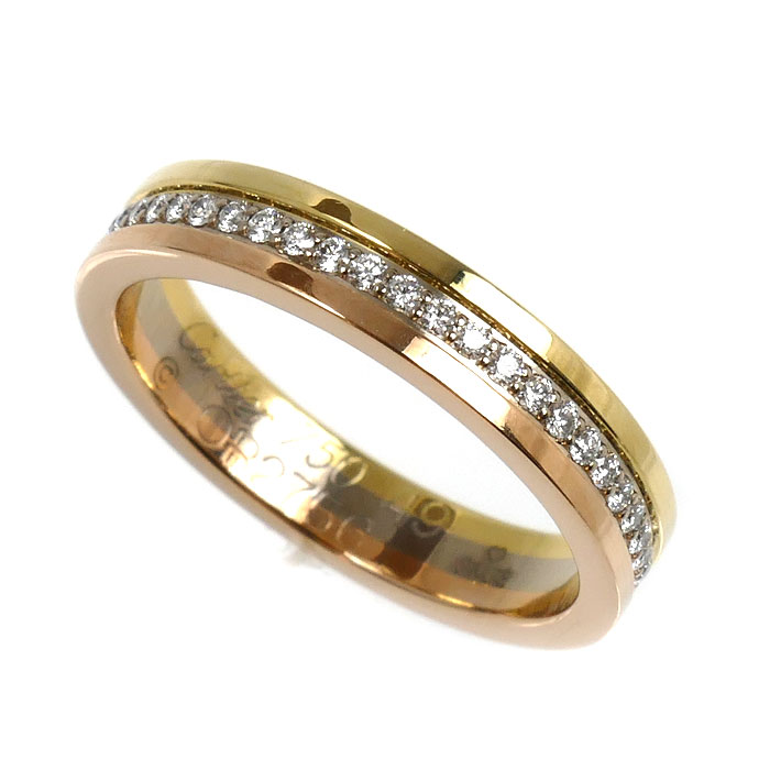 CARTIER カルティエ K18YG/PG/WG ヴァンドーム リング・指輪 ダイヤモンド 9号 49 3.9g レディース【中古】【美品】｜古恵良質店