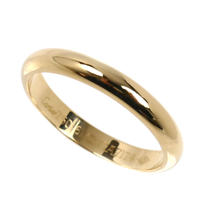 CARTIER カルティエ K18YG 黄色ゴールド 1895御芽出度  輪っか・指環 20.5号 61 4.9g メンズ【中古】【美品】