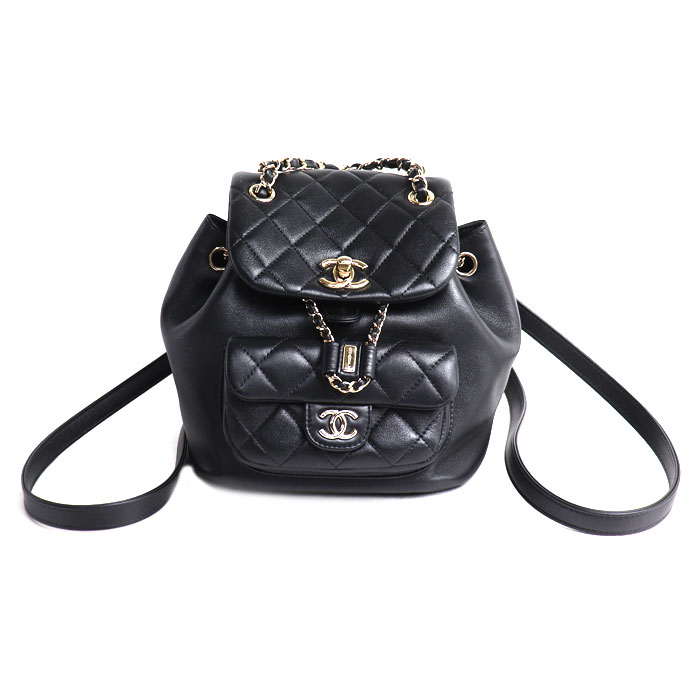 CHANEL シャネル マトラッセ 背嚢・デイパック 黒いこと AS2908 B09750 レディース【中古】【極美品】