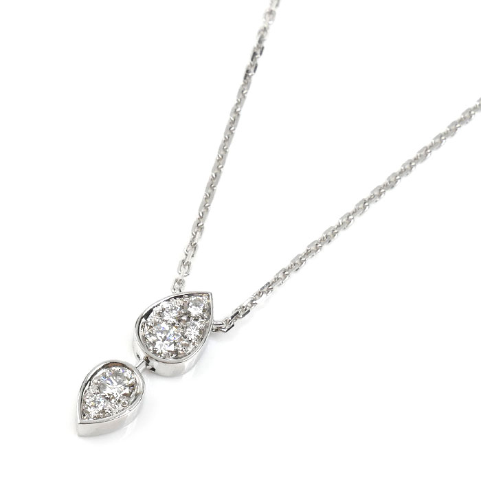 Chaumet ショーメ K18WG ホワイトゴールド ジョセフィーヌ ロンド ネックレス 083851 ダイヤモンド0.37ct 4.9g 39/42/45cm レディース【中古】【美品】｜古恵良質店