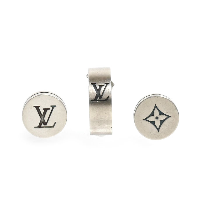 LOUIS VUITTON ルイ・ヴィトン シルバー925 ピアスLVテーラー 3点セット ピアス M02028 9.8g レディース【中古】｜古恵良質店