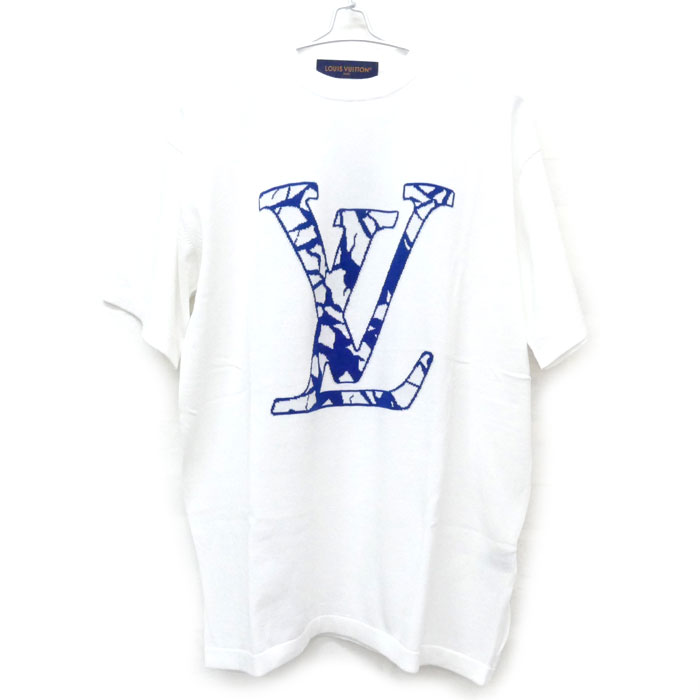 LOUIS VUITTON ルイ・ヴィトン 1AFAND LV SKI 遊撃手捩り 労働者の一団素っ首 半袖Ｔシャツ RM241M AUR HQN13W M メンズ【中古】