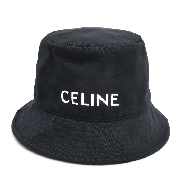 CELINE セリーヌ ロゴタイプ刷り上げる かぶり笠 黒いこと 2金5B968P M レディース【中古】