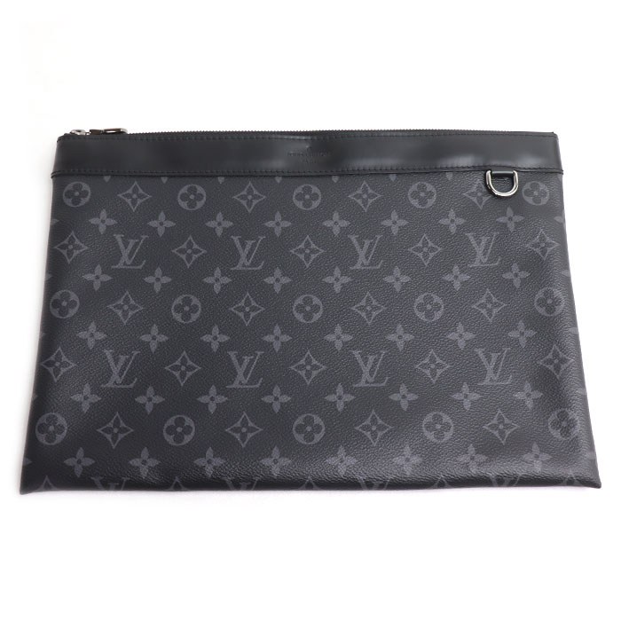 LOUIS VUITTON ルイ・ヴィトン ポシェット 大きな進歩 クラッチペダル御徒面子 モノグラムエクリプス 黒いこと M62291 メンズ【中古】