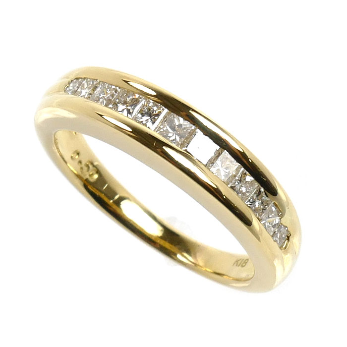 K18YG イエローゴールド リング・指輪 ダイヤモンド0.50ct 11号 4.6g レディース【中古】【美品】｜古恵良質店 154,000円