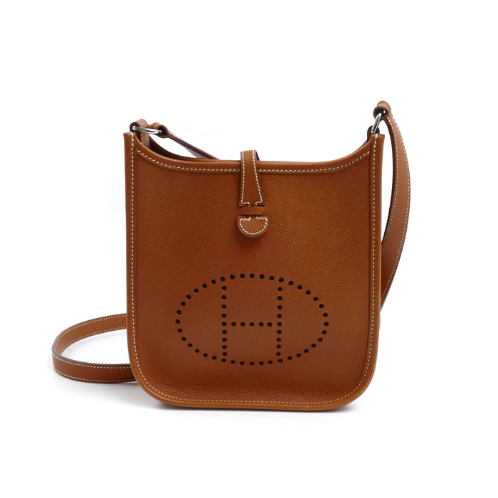 HERMES エルメス エヴリンTPM エプソン ショルダーバッグ 赤銅色 □H目じるし（2004） レディース【中古】