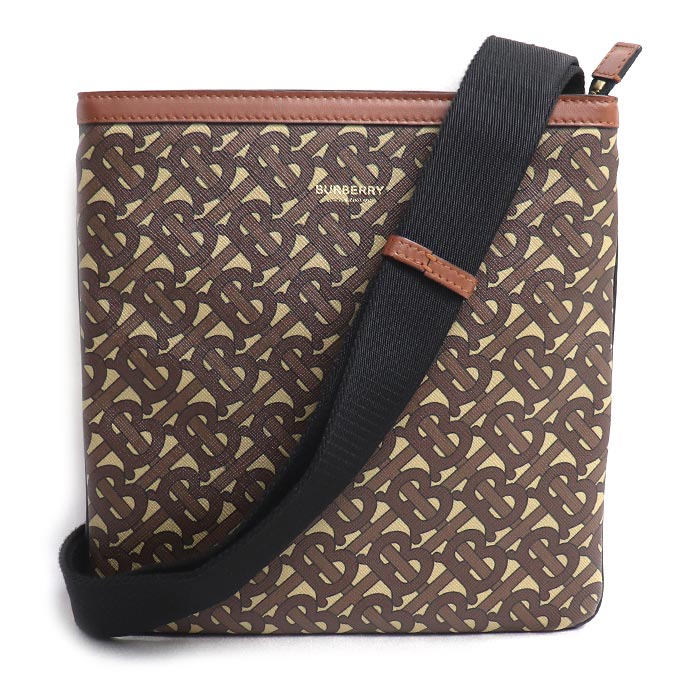 BURBERRY バーバリー 結核症モノグラム ショルダーバッグ 赤銅色 ユニ一発やる【中古】