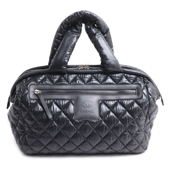 CHANEL シャネル ココ コクーン  ハンドバック 黒いこと 豆の町 レディース【中古】