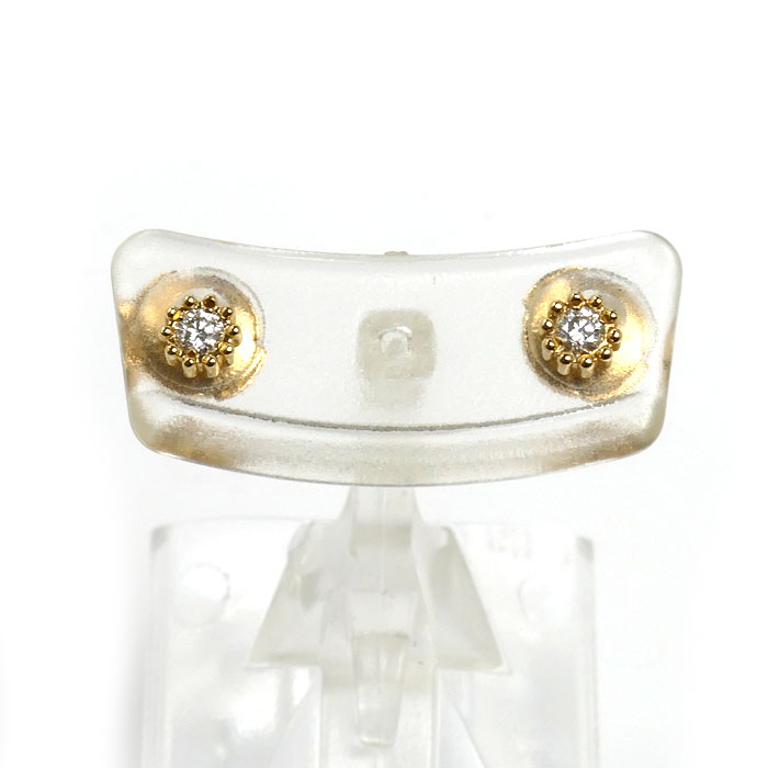 Dior ディオール K18YG イエローゴールド ミミローズ ピアス JMRO95017_0000 ダイヤモンド 1.1g セット売り レディース【中古】【美品】｜古恵良質店