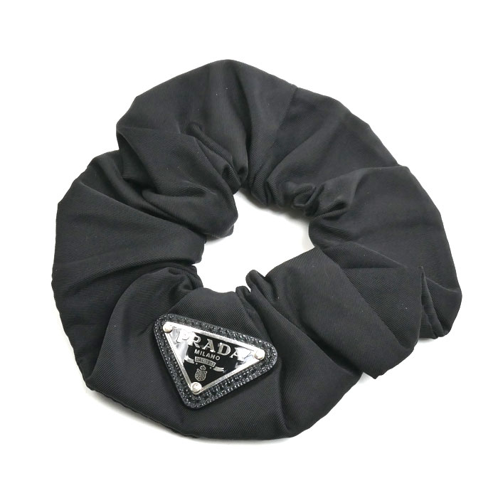 PRADA プラダ ナイロン Re-Nylon シュシュ ヘアアクセサリー 1IF015_2DMI_F0002 レディース【中古】|古恵良質店
