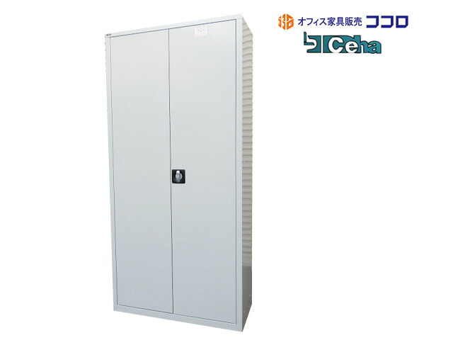 チェハ Ceha A4スチール書庫 両開き 5段 グレー W680 D400 H1850mm 鍵無 中古 【中古オフィス家具】【中古】|中古オフィス家具販売ココロ