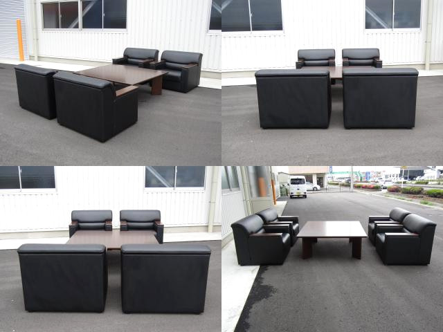 美品 中古品 中古 オカムラ S 30 応接セット ソファ センターテーブル 5点セット 役員用 中古オフィス家具 Timgroomarchitects Com