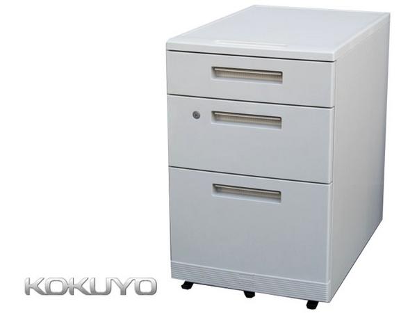 コクヨ MX＋シリーズ サイドワゴン 3段 鍵付【中古オフィス家具】【中古】