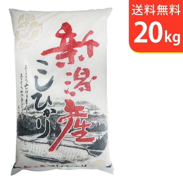 【送料無料】令和7年産 新米 新潟県産コシヒカリ 20kg【smtb-TD】【saitama】｜こめ問屋店