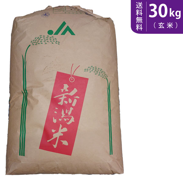 【新米】H30年産！新潟県★新之助★玄米30kg【農家直送】美味しいお米★ 令和7年度産 新潟県産新之助（しんのすけ） 玄米30kg（精米