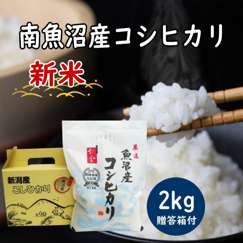 ２年産魚沼産コシヒカリ１ｋｇご贈答箱付き！