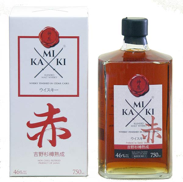 【２本セット】京都ウイスキー 赤帯＆京都シングルモルトウイスキー 700ml 京都ウイスキー西陣織ラベル 赤帯700ml｜京都みやこ蒸溜所