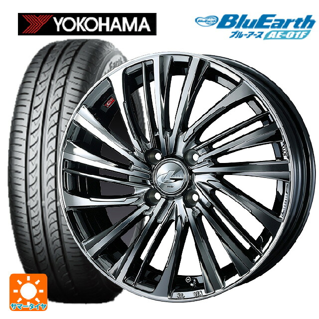 トヨタ アクア(PK16/PK15系)用 195/55R16 87V ヨコハマ ブルーアース AE01F ウェッズ レオニス FS BMCMC 新品サマータイヤホイール 4本セット
