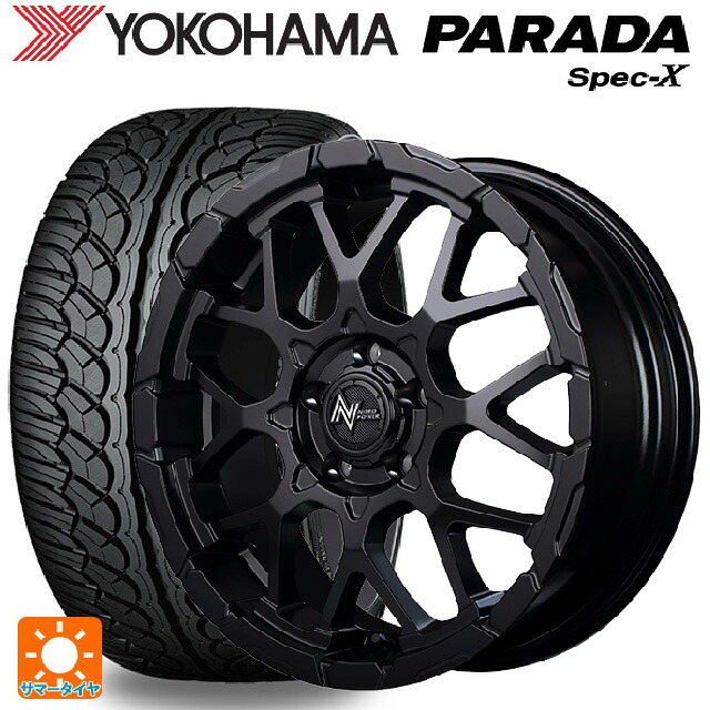 トヨタ bZ4X(11/15系)用 235/60R18 103V ヨコハマ パラダ PA02 エムアイディー ナイトロパワー M28バレットエス セミグロスブラック 新品サマータイヤホイール 4本セット
