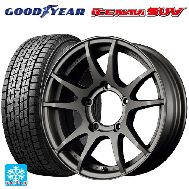 スズキ ジムニー(64系)用 2025年製 215/70R16 100Q グッドイヤー アイスナビ SUV レイズ グラムライツ 57JV MF 新品スタッドレスタイヤホイール 5本セット